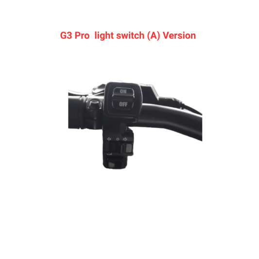 Kukirin G3 Pro light switch (A) version